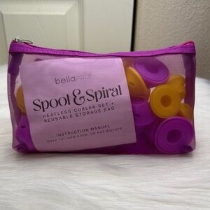 Heatless Hair Curlers Set: Spool and Spiral